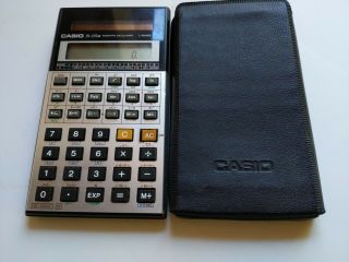 Vintage Casio Fx - 115m Solar Scientific Calculator C - Power Made In Japan