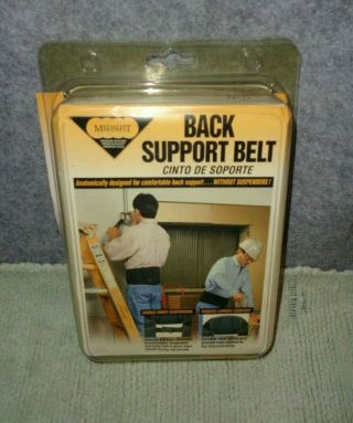 Vintage Medalist Back Support Belt Size Adult Large (35 " - 48 ") Lifting/workplace