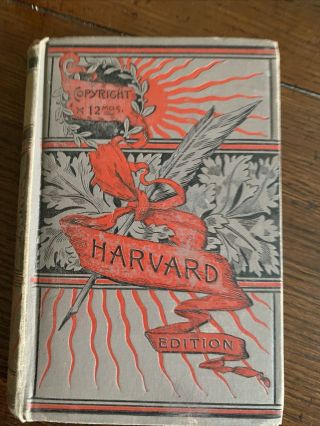Rare Antique Aesop’s Fables Book Harvard Edition 1890 Vintage