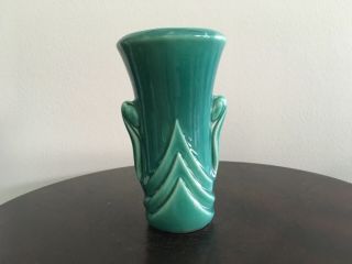 Vintage Shawnee Turquoise Vase 5 1/2 “ Marked Usa 0