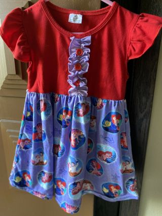Vintage Disney Size 5 - 6 Girls Little Mermaid Dress