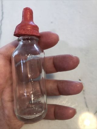 Antique Vintage Glass Baby Bottles For Tiny Tears Or Any Baby Doll.
