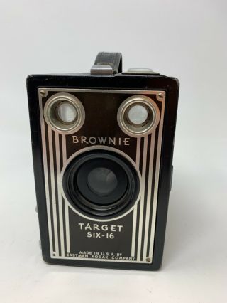 Vintage Eastman Kodak Brownie Target Six - 16 Antique Box Camera - Made In Usa