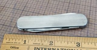 Vintage - - Victorinox - - Stainless Steel Pocket Knife Exc.  Cond.  - - Switzerland