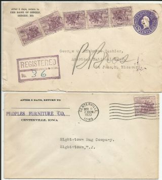 FDR ' s National Recovery Act (NRA) stamps,  label,  logos,  etc. ,  on eight covers 3