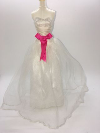 Barbie Doll Clothes Dress Wedding Gown White