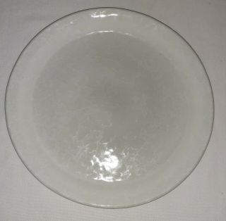 Bennington Pottery Vermont White On White Agate 11 7/8 " Charger Plate