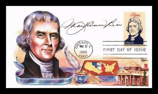 Dr Jim Stamps Us President Thomas Jefferson Gill Craft Fdc Cover