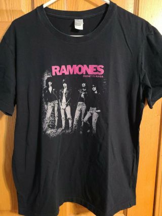 Ramones Rocket To Russia Vintage T Shirt Mens Size L