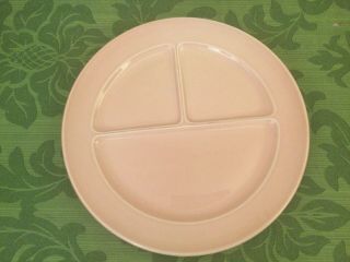 Luray Pastels Pink 10” Divided Grill Plates Usa Taylor Smith & Taylor T S & T