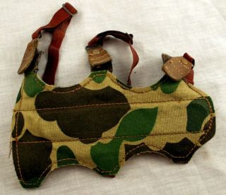 Vintage Camouflage Arm Guard Adjustable Straps 7 Inch Camo Archery Bow