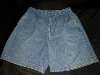 Vintage Ruff Hewn Denim Jean Shorts Pleated High Rise Mom Shorts Size 8