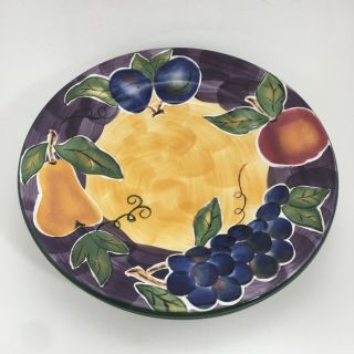 3 Tabletops Unlimited Scandicci Fruit Dinner Plates 11 - 1/4 