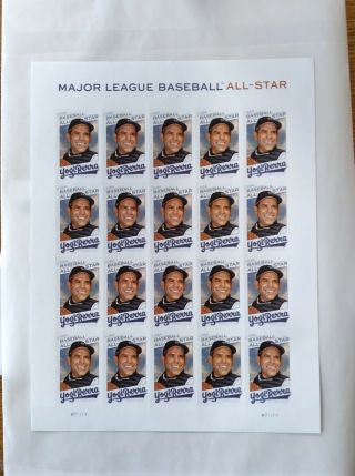 Scott 5608 Yogi Berra Baseball Player Sheet Of 20 Forever Us Postage Stamps