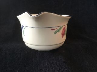 Lenox Poppies on Blue Open Sauce Boat/Gravy Boat Chinastone Floral Design 3