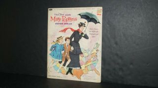 Vintage 1966 Walt Disney Mary Poppins Cut - Out Paper Dolls By Whitman Usa