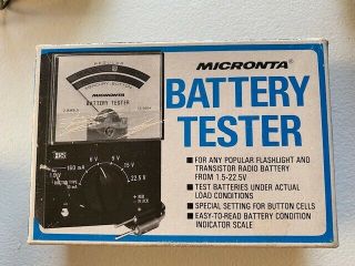 Vintage Micronta 22 - 030A Battery Tester RADIO SHACK BRAND 2