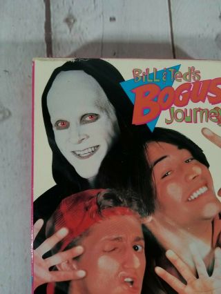 BILL AND & TED ' S BOGUS JOURNEY - Keanu Reeves,  RARE Vintage VHS Video 1991 2