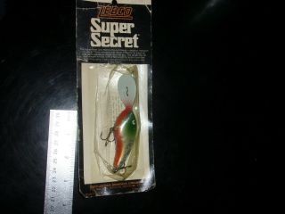 Vintage Zebco Secret Crankbait Lure Parrot Smokey Joe Glitter Top Doll