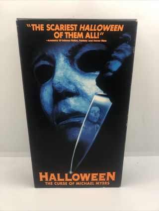 Halloween: The Curse Of Michael Myers (vhs,  1996) Vintage Cult Horror