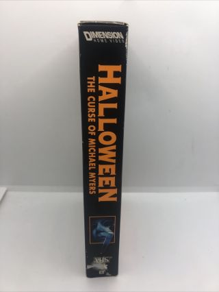 Halloween: The Curse of Michael Myers (VHS,  1996) Vintage Cult Horror 2