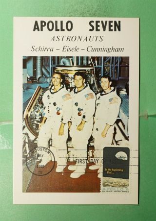 Dr Who 1969 Fdc Space Project Apollo 8 Maximum Card G08193