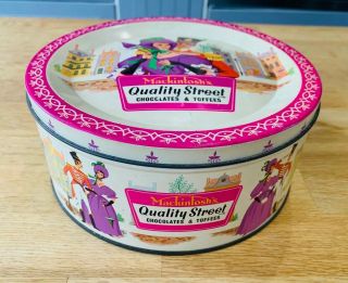 Vintage 1960s Mackintosh’s Quality Street ‘soldier And Lady’ Round Toffee Tin