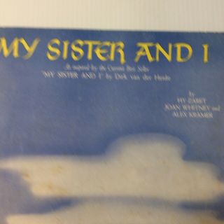 1941 VINTAGE SHEET MUSIC My Sister and I Hy Zaret 2
