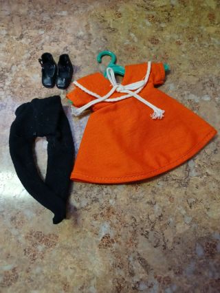 Vintage Betsy Mccall Doll At The Zoo Dress & Black Tights - No Doll Read