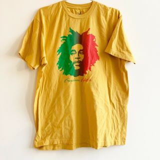 Bob Marley Freedom Fighter 2004 Zion Rootswear Mens T - Shirt Size Xl