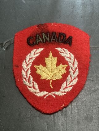 Vintage Canadian Military Patches Sew On Badge Pb23