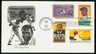 Mayfairstamps Us Fdc 1982 Baseball Combo Jackie Robinson First Day Cover Wwm_507