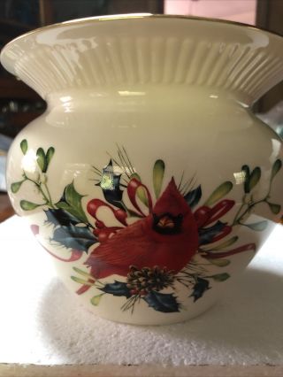 Lenox Winter Greetings Cachepot By Catherine Mcclung
