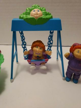 1984 Cabbage Patch Kids Doll Miniature Swing and Seated Doll Vintage Baby BB28 3