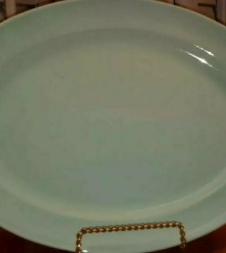 Vintage Ts & T Taylor Smith Luray Pastel 14 " Green Serving Platter