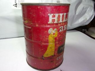 VINTAGE Very Old HILLS BROS BROTHERS COFFEE CAN TIN 2