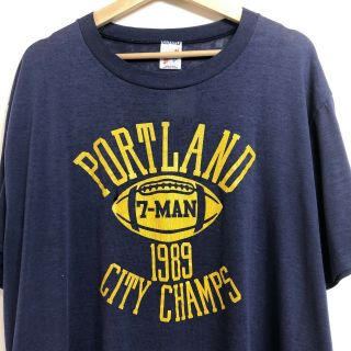 Vintage Portland 80s City Champs Football Shirt Champion League Nfl Xxl 2xl Usa