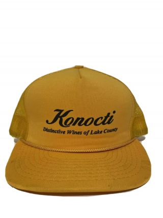 Vintage 1980’s Konocti Wines Of Lake Country Snapback Trucker Hat