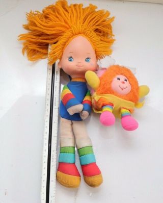 Vintage Rainbow Brite 1983 Hallmark Emotions By Mattel 10 " And Orange Sprite