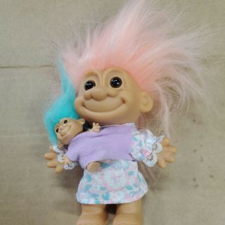 Russ 5 " Tall Mother Troll With Baby