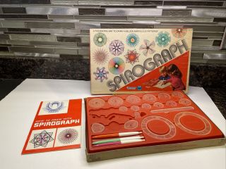 Vintage 1973 Kenner Spirograph 1421 Box W/ Instruction Book Incomplete