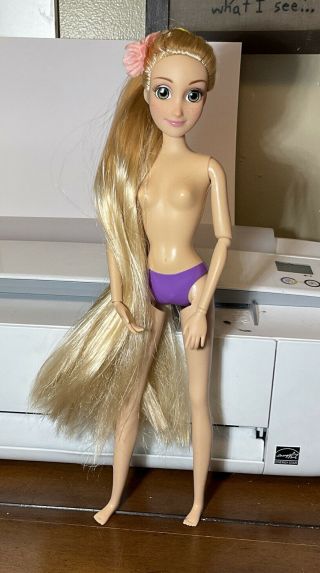 Disney Store Princess Tangled Rapunzel Classic Doll Nude 11 1/2 “