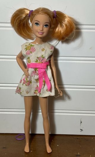 Barbie You Can Be Anything Stacie Doll From Juice Stand Reddish Hair Pig Tails
