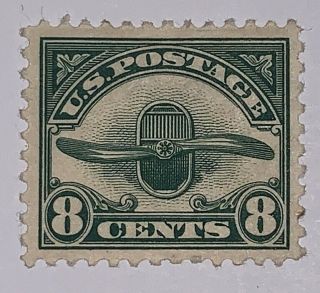 Travelstamps:1923 Us Stamps Scott C4 Airplane Propeller 8 Cents Og H