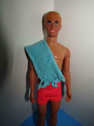 Vintage Mattel Sunset Malibu Ken Doll 1968 Barbie Friend Bendable Legs 1088