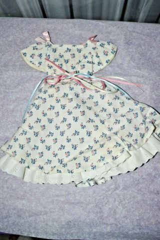 Vintage Summer Fun Dress & Slip Made For Madame Alexander Cissy Type Doll