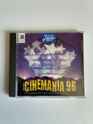 Microsoft Cinemania 96 Cd - Rom Vintage 1996 Windows 95