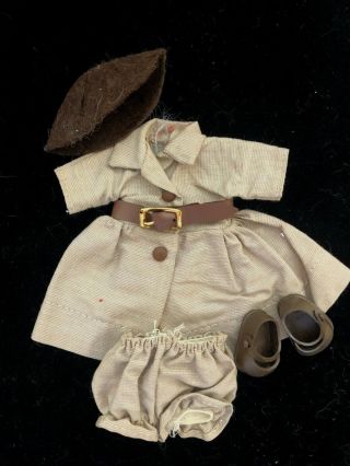 Brownie Outfit Dress & Accessories Fashions For Ginger Doll Cosmopolitan Tag