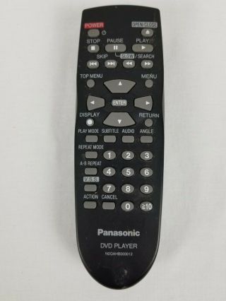 Vintage Panasonic Dvd Player Remote Control N2qahb000012
