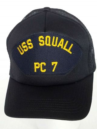 Uss Squall Pc - 7 Us Navy Military Ball Cap Hat Vintage
